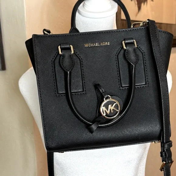 Michael Kors black medium satchel - Picture 1 of 9